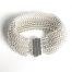 Handmade designer Sterling silver chainmail bracelet