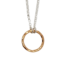 Circle of Life large rose gold plated hammered ring necklace for fundraising