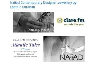 Clare FM interview with NAIIAD Contemporary Designer Jewellery March 2024